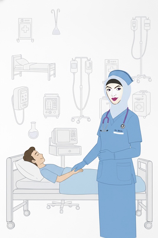 Home Staff nurse caring